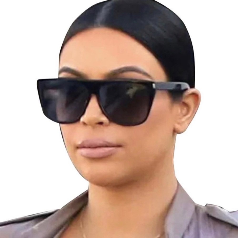 Yves Saint Laurent Oversized Black Square Sunglasses